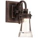 Dover LED 6 inch Antique Copper Bath Vanity Light Wall Light