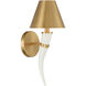 Hearne 1 Light 7 inch Warm Brass Wall Sconce Wall Light
