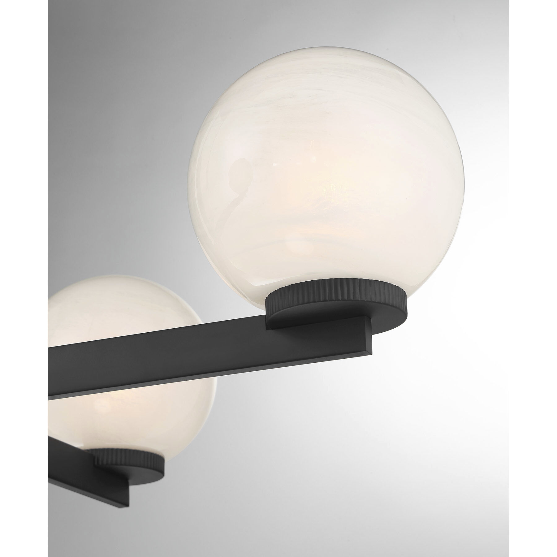 Modern 4 Light 38 inch Matte Black Chandelier Ceiling Light