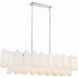 Addis 14 Light 51.75 inch Polished Chrome Chandelier Ceiling Light in Tronchi Glass White
