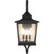 Tillman 3 Light 23 inch Textured Black Outdoor Wall Mount in Textured Matte Black
