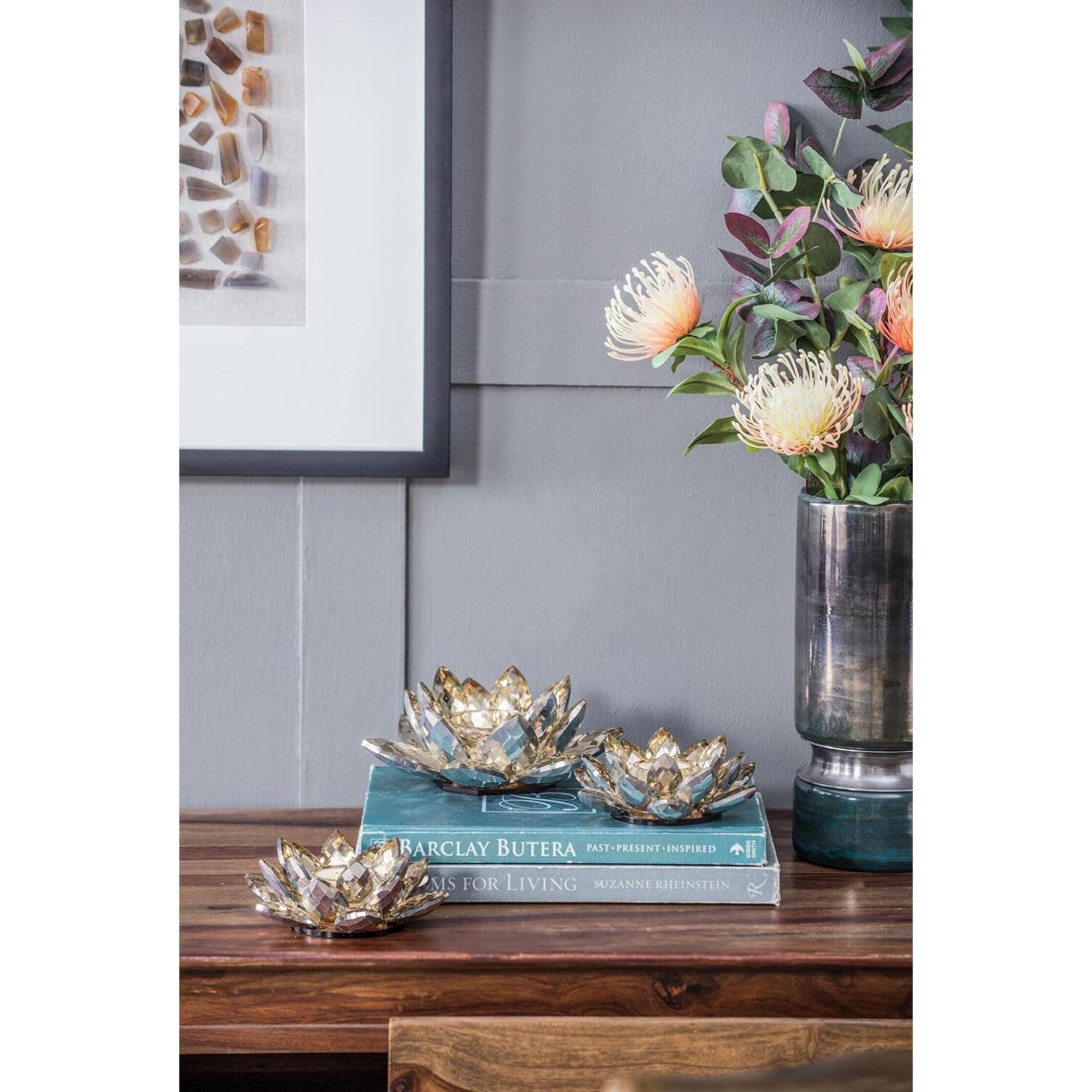 Lotus 5.9 X 2.2 inch Candleholder