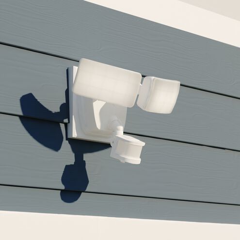 Zeta LED 8 inch White Outdoor Security