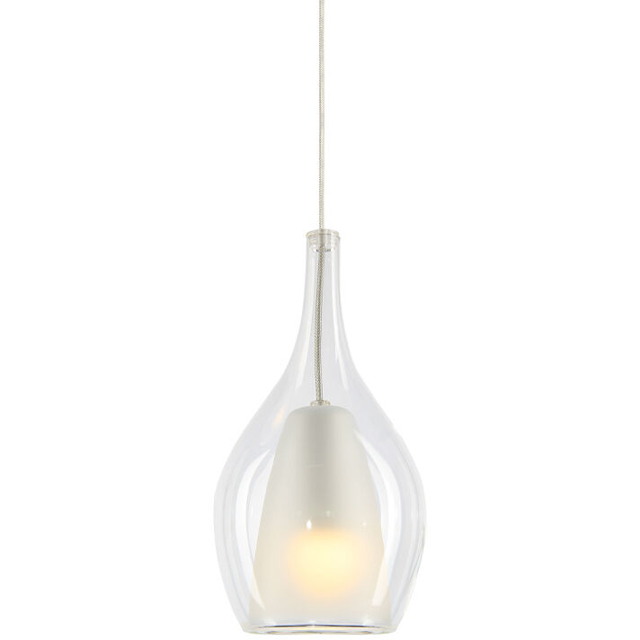 Jericho 1 Light 7.88 inch Chrome Pendant Ceiling Light