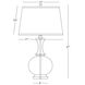 Glass Harriet 27 inch 150.00 watt White Glass Table Lamp Portable Light