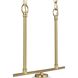 Adley 3 Light 26 inch Satin Brass Linear Chandelier Ceiling Light
