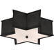 Alexa Hampton Sophia 3 Light 17 inch Gun Metal Flush Mount Ceiling Light