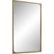 Sati 36 X 24 inch Burnished Brass Wall Mirror