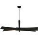Solara LED 72 inch Black Chandelier Ceiling Light