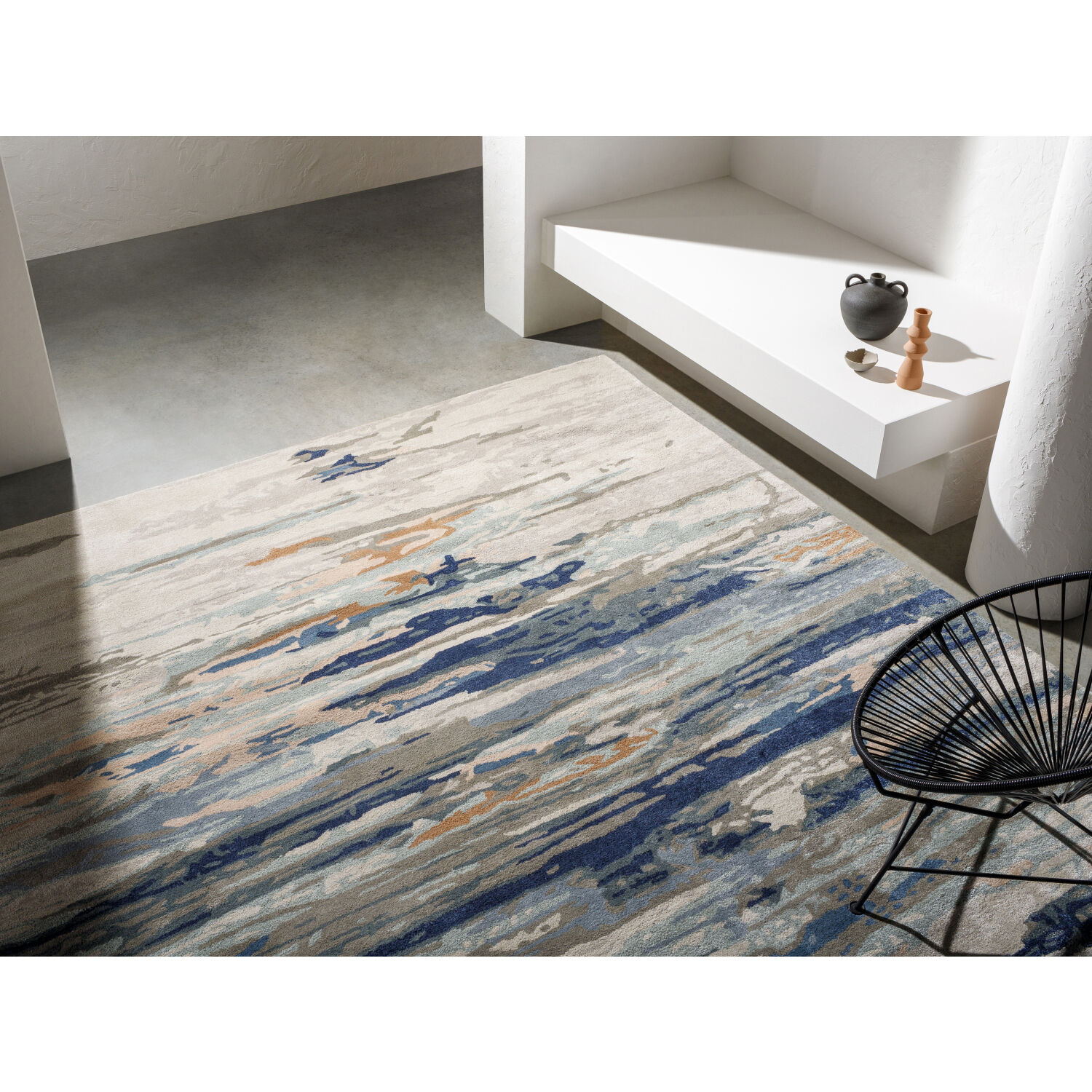 Kavita 72 X 72 inch Medium Gray Rug in 6 Ft Round, Round