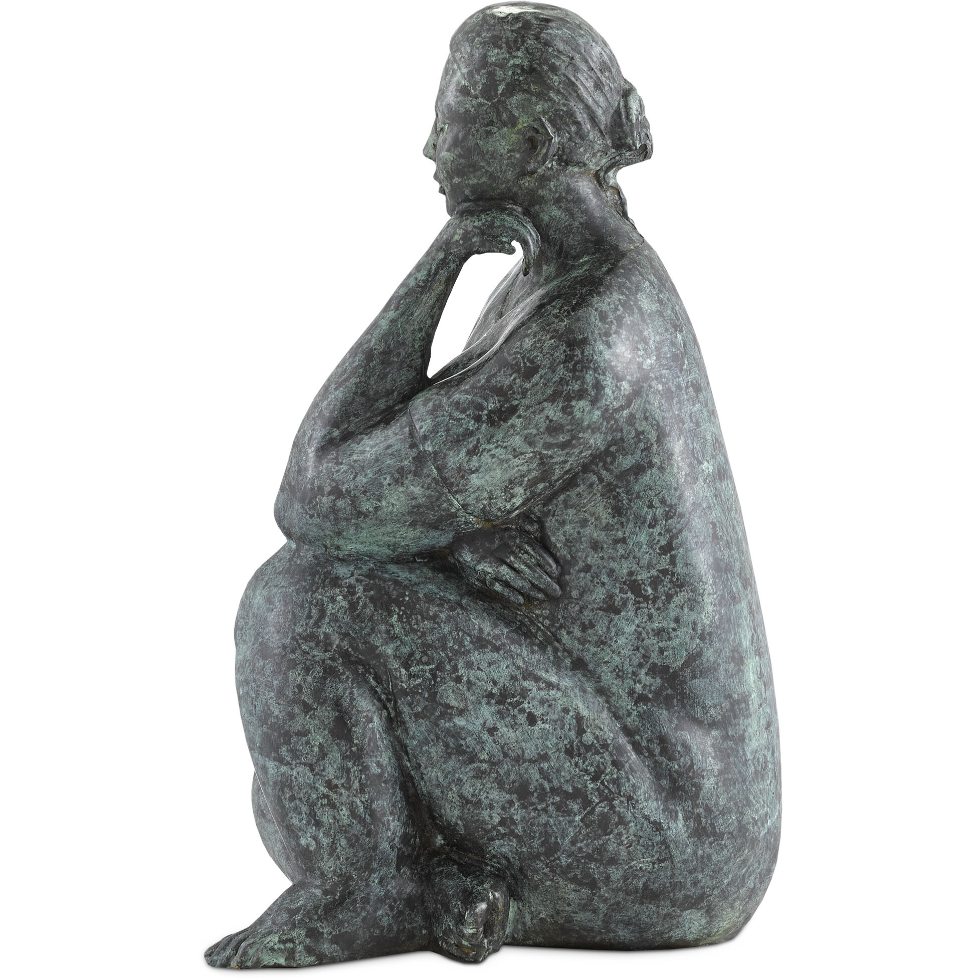 Lady Meditating 15.25 X 8.25 inch Sculpture