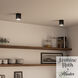 Canoga 1 Light 5 inch Matte Black Flush Mount Ceiling Light, Small