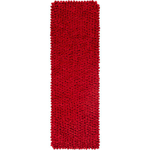 Nestle 96 X 30 inch Red Runner, Polyester