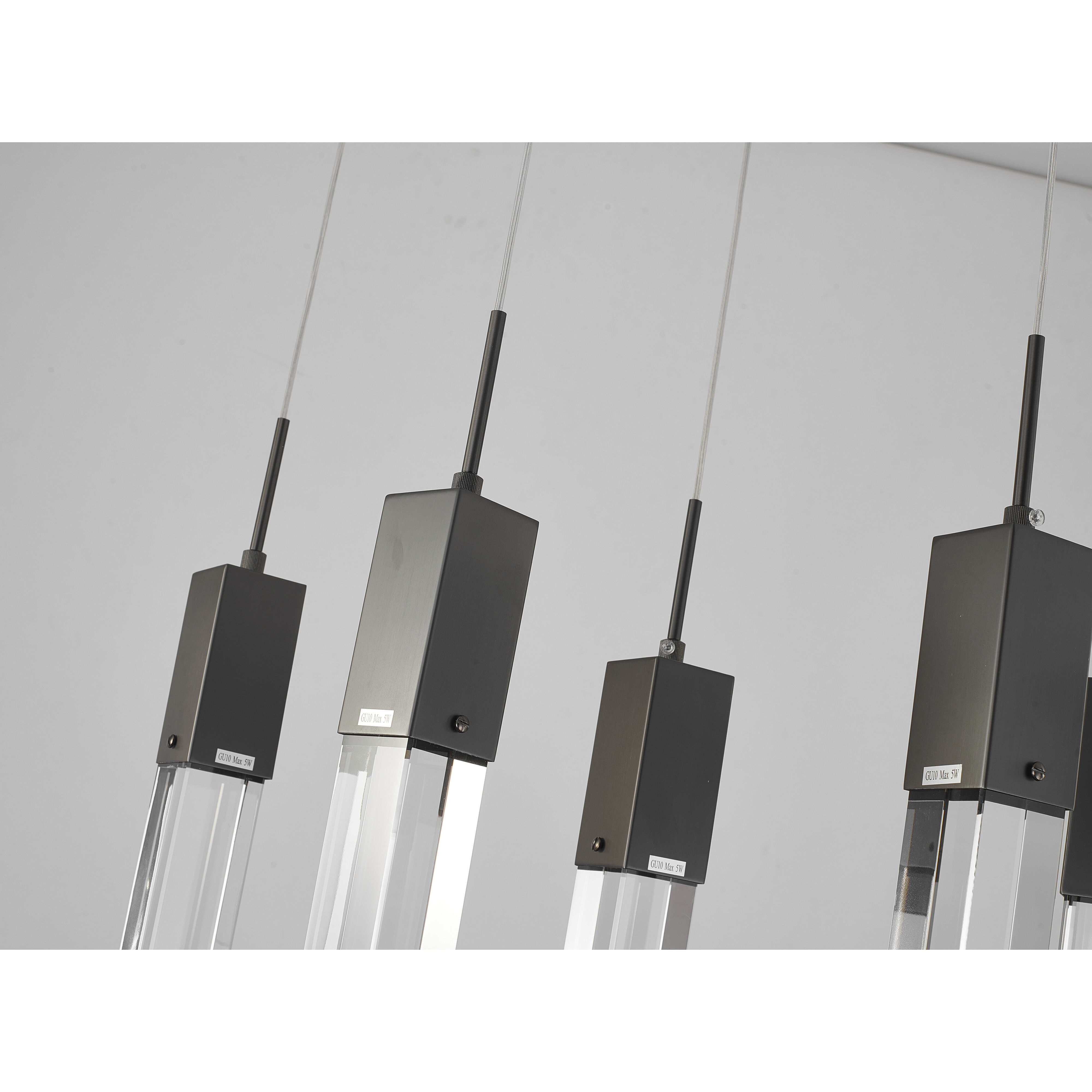 Canada 7 Light 35.4 inch Matte Black Island Lighting Ceiling Light