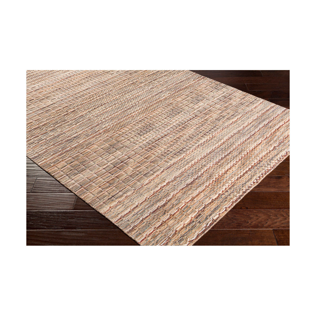 Italia 90 X 60 inch Neutral and Neutral Area Rug, Wool and Cotton