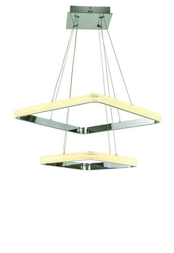 Willow LED 24 inch Chrome Foyer Chandelier Ceiling Light