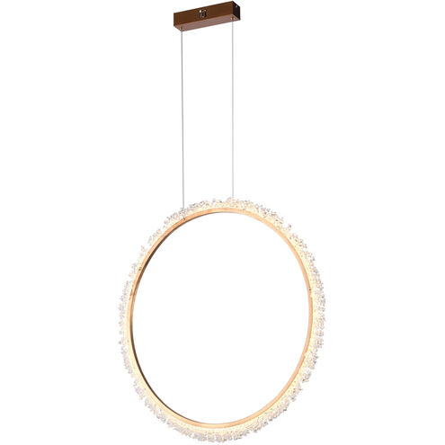 Canada LED 2 inch Gold LED Chandelier Ceiling Light