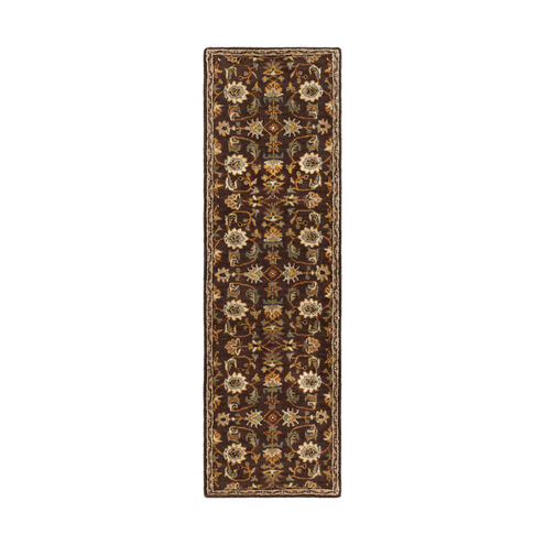 Arlo 42 X 42 inch Dark Brown/Camel/Ivory/Olive/Teal/Mustard Rugs, Round