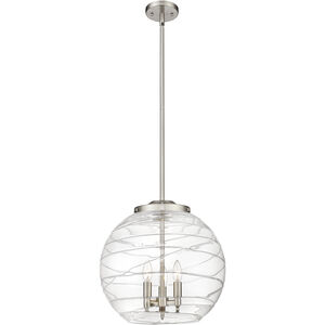 Ballston Athens Deco Swirl 3 Light 15.75 inch Pendant