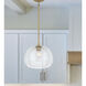 Glint 1 Light 12 inch Legacy Brass Convertible Semi Flush/Pendant Ceiling Light