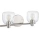 Valentina 2 Light 15 inch Brushed Nickel Vanity Light Wall Light