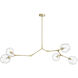 Fairfax Ave. 5 Light 34 inch Brushed Brass Chandelier Ceiling Light