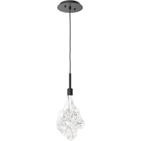 Blossom LED 6 inch Matte Black Pendant Ceiling Light in 3000K LED, Single