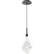 Blossom LED 6 inch Matte Black Pendant Ceiling Light in 3000K LED, Single