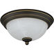 Stevens LED 11 inch Vintage Bronze Flush Mount Ceiling Light