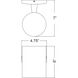 Poseidon LED 6 inch Satin Wallwasher