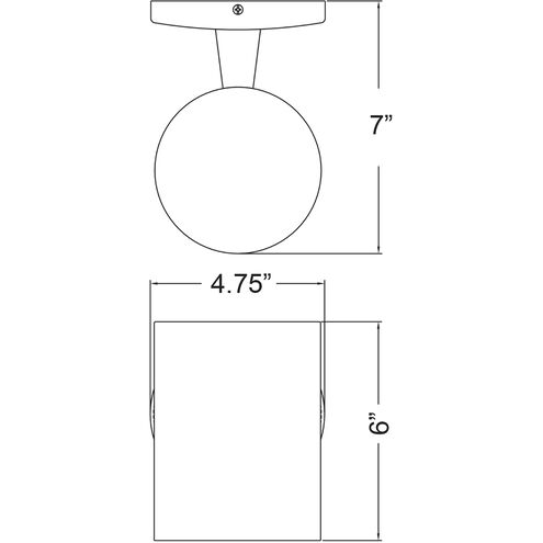 Poseidon LED 6 inch Satin Wallwasher
