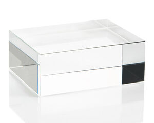 Signature Clear Crystal Stand, Small Square