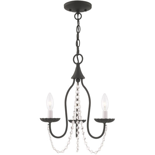 Alessia 3 Light 13 inch Black Mini Chandelier Ceiling Light