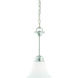 Bella 1 Light 7.25 inch Brushed Nickel Mini Pendant Ceiling Light