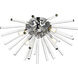 Sienna 4 Light 18 inch Chrome Wall Sconce Wall Light, can be Flush Mounted