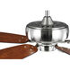 Edgefield 52 inch Brushed Nickel with Cherry/American Walnut Blades Ceiling Fan