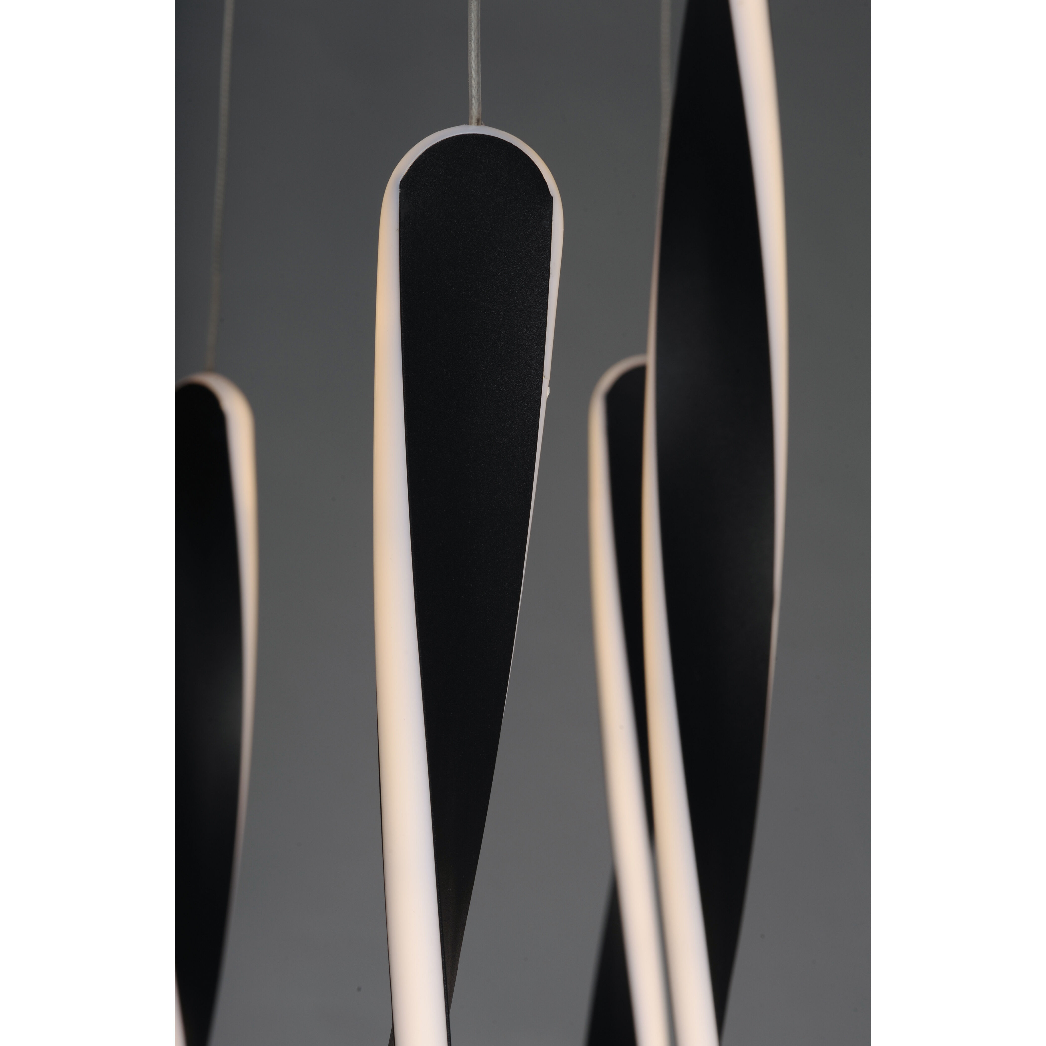 Pirouette LED 24 inch Black Multi-Light Pendant Ceiling Light