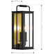 Aberdeen 2 Light 16.5 inch Sand Coal Black and Legacy Brass Outdoor Wall Sconce