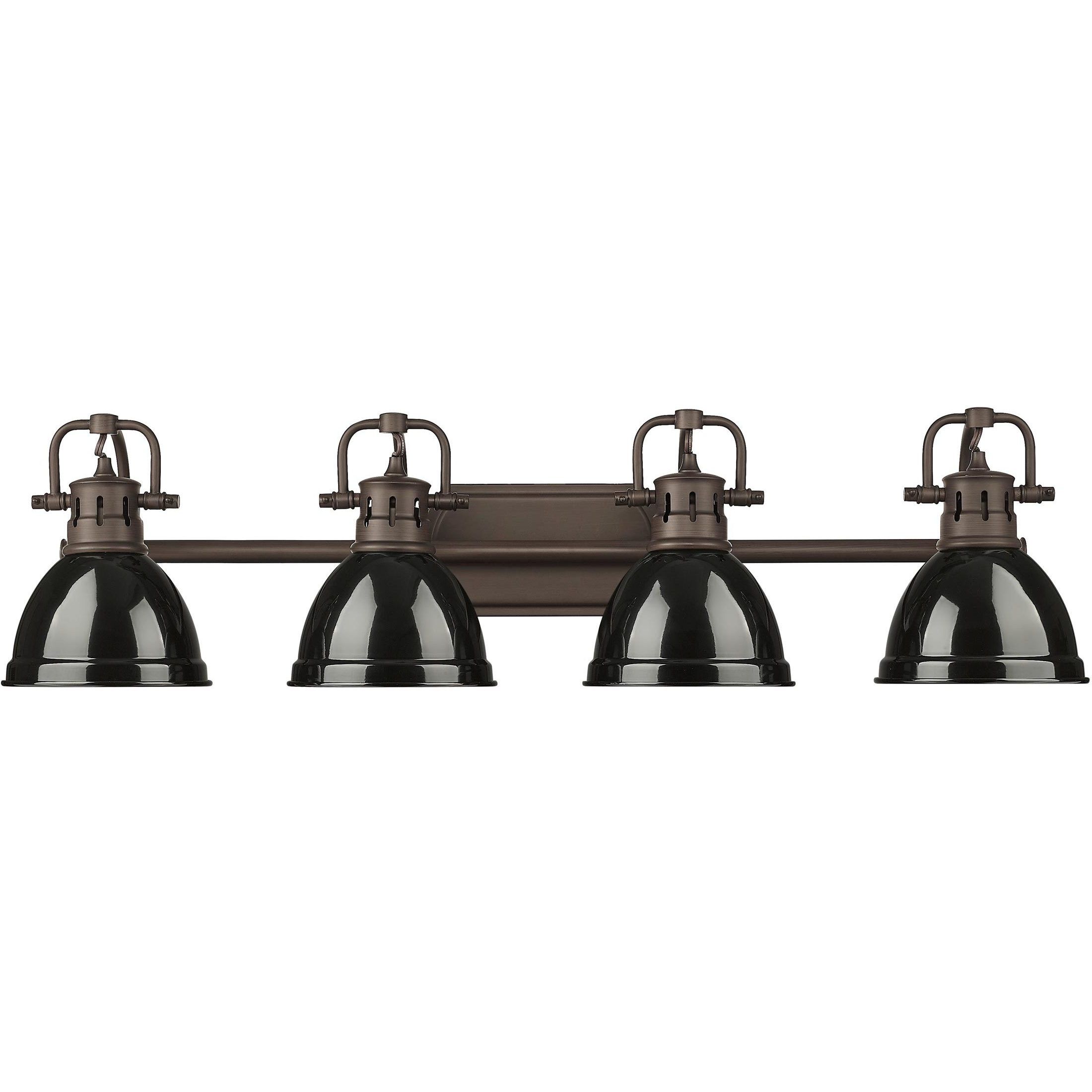 Yep Duncan Vanity Wall Light in Rubbed Bronze, Black