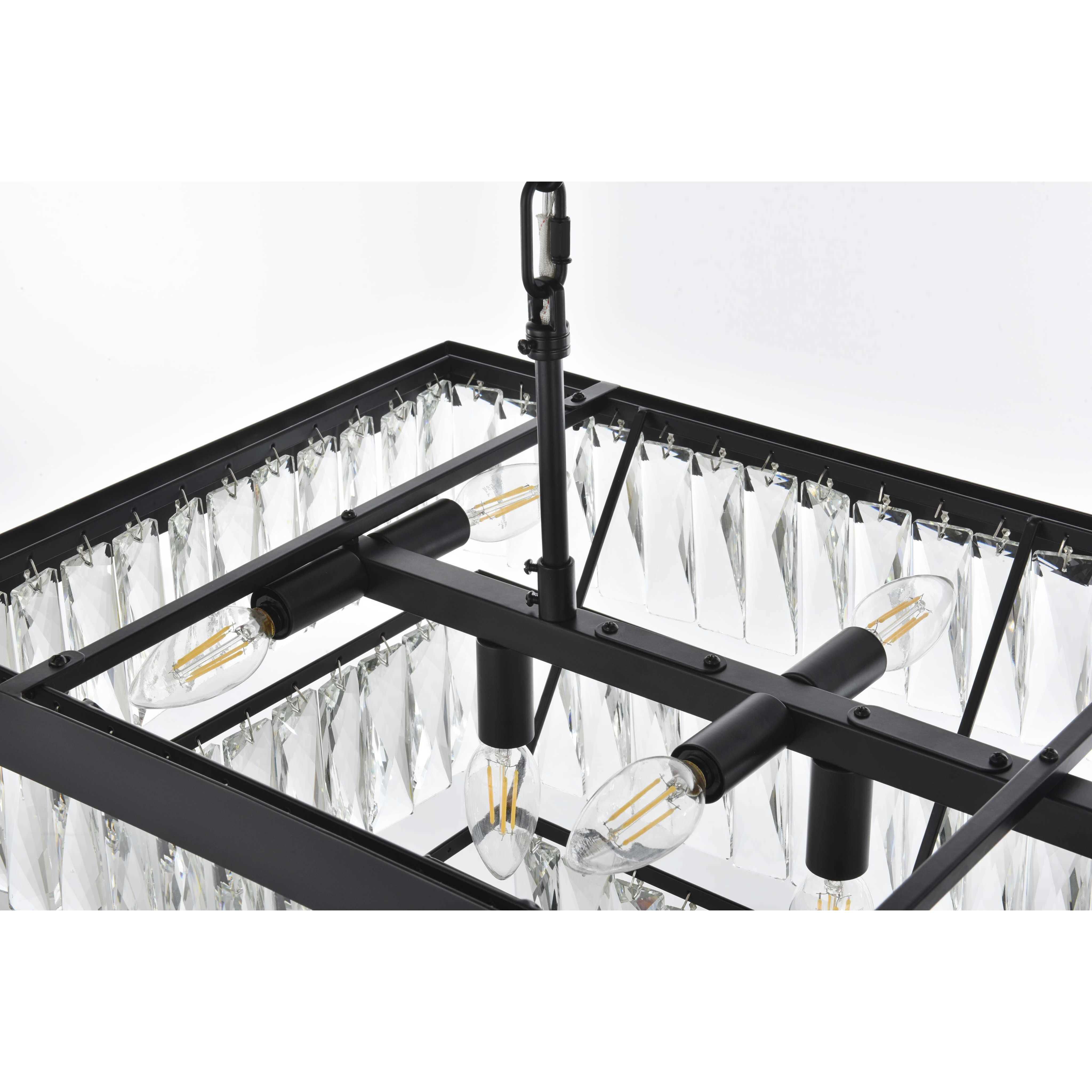 Josephine 12 Light 16 inch Black Chandelier Ceiling Light