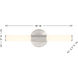 Connor LED 18 inch Satin Nickel Vanity Light Wall Light