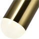 Chime LED 16 inch Brass Multi Point Pendant Ceiling Light