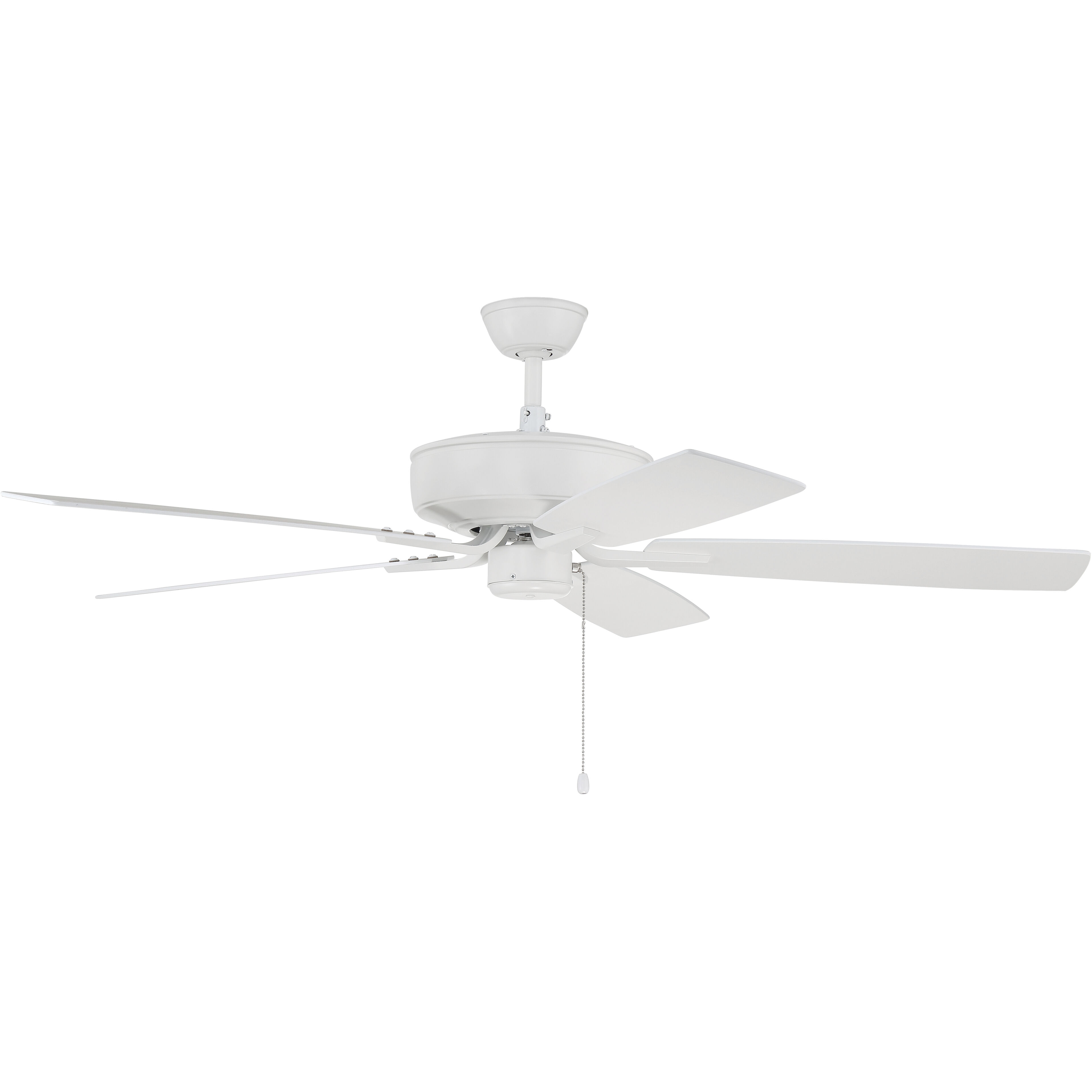 Pro Plus 52 inch White with White/Washed Oak Blades Contractor Ceiling Fan