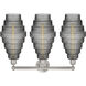 Cascade 3 Light 26 inch Satin Nickel Bath Vanity Light Wall Light in Smoked