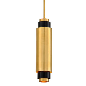 Sidcup 1 Light 5 inch Vintage Brass Bronze Accents Pendant Ceiling Light 