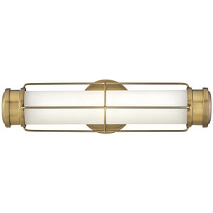 Saylor LED 17 inch Heritage Brass Bath Light Wall Light, Vertical