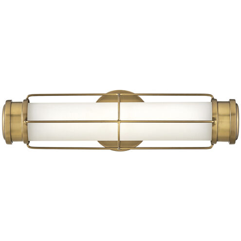 Saylor LED 17 inch Heritage Brass Bath Light Wall Light, Vertical