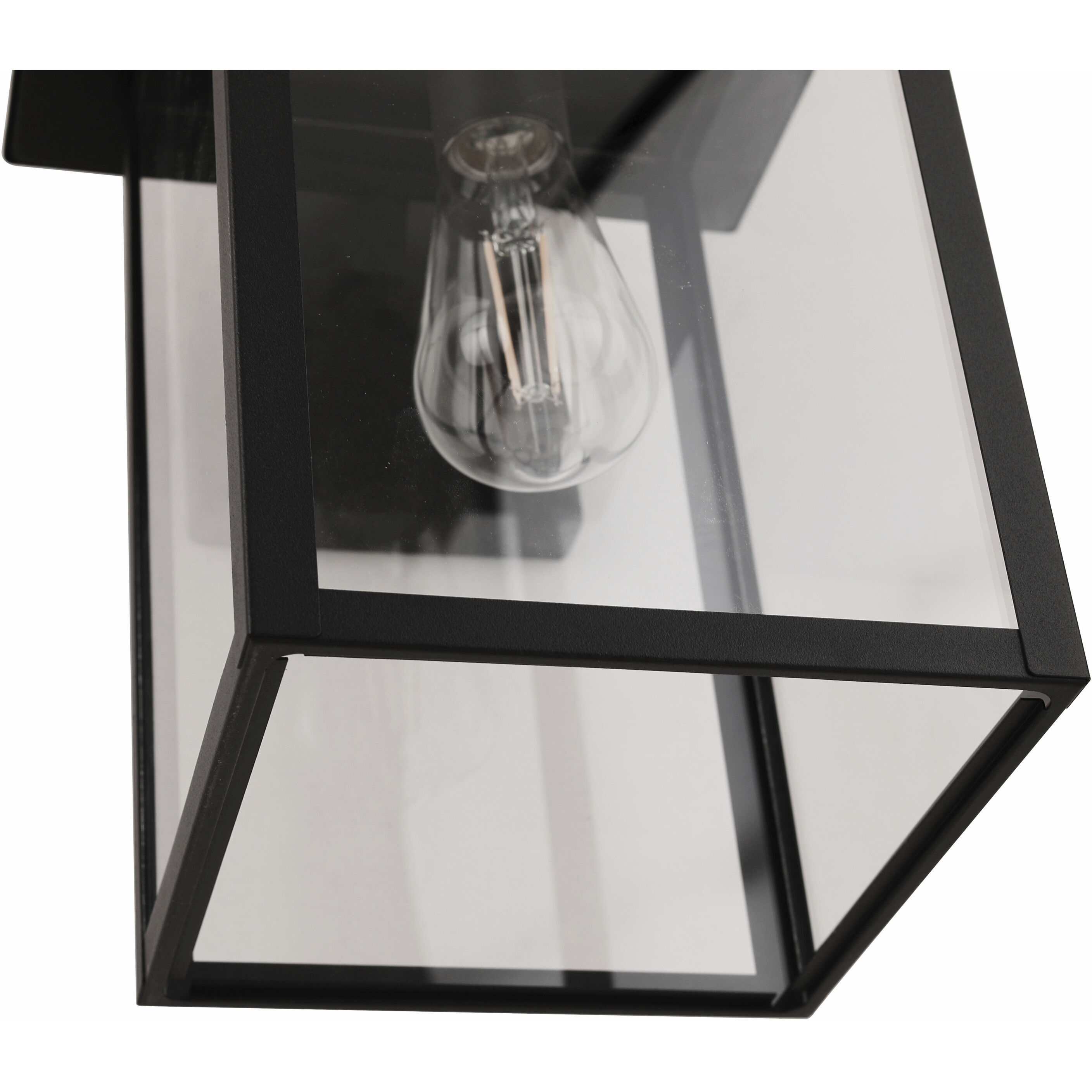 Rock Creek 1 Light 15.38 inch Textured Black Outdoor Wall Lantern