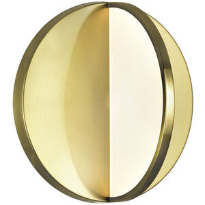 Tranche LED 10 inch Brushed Brass Wall Sconce Wall Light