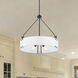 Halter 4 Light 22.63 inch Matte Black Pendant Ceiling Light